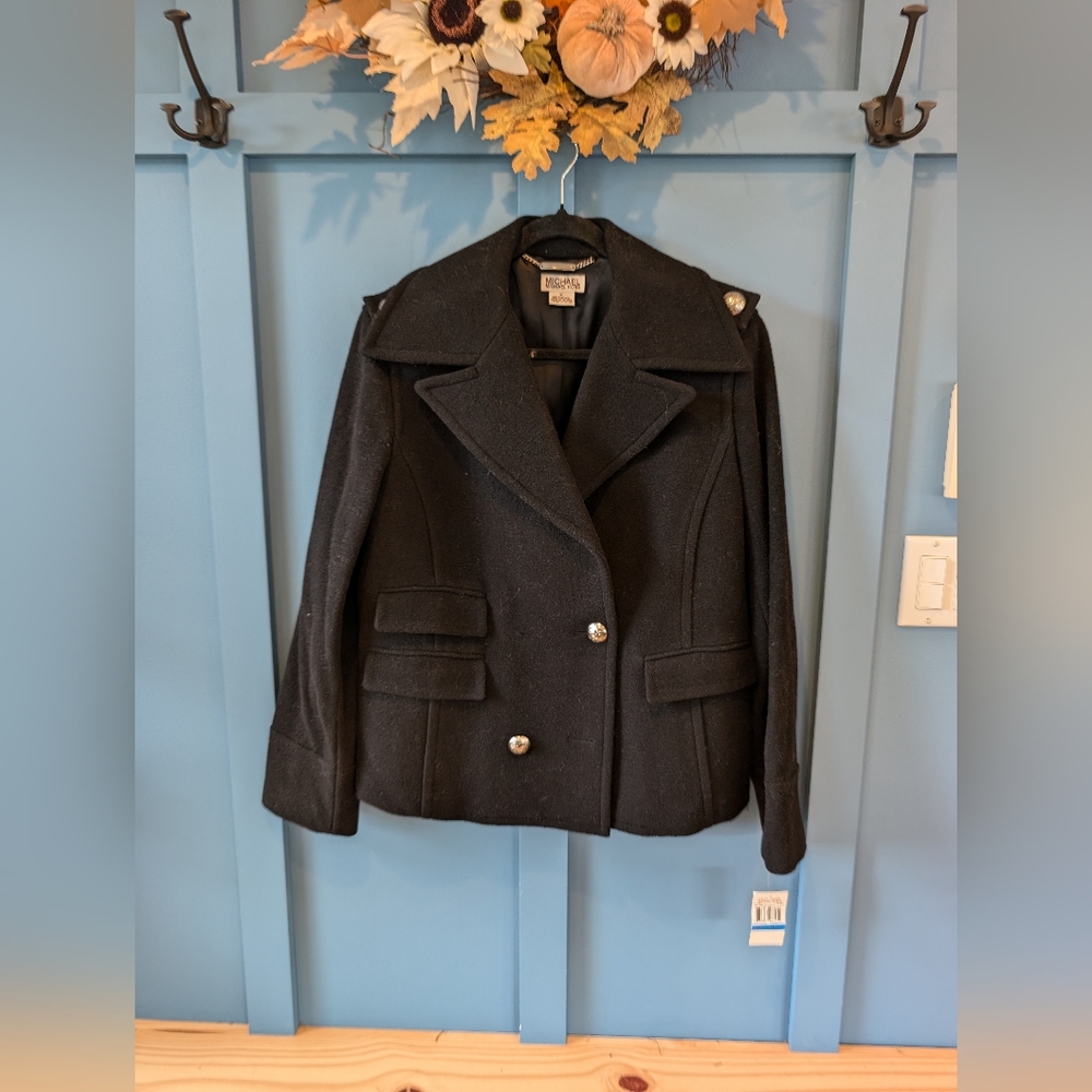 Michael Kors Black Pea Coat